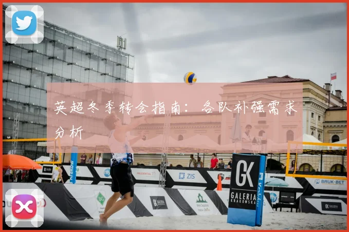 英超冬季转会指南:各队补强需求分析